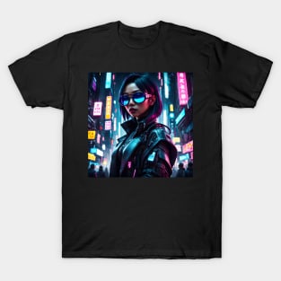Asian Cyberpunk Girl T-Shirt